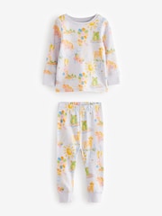 Mehrfarbig mit Cartoon - Langärmeliger Kuschel-Pyjama mit Druck, im 3er-Pack (9Monate–10Jahre) - Bild 8 von 12