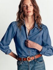 Boden Blue Sky Denim Shirt - Image 2 of 6