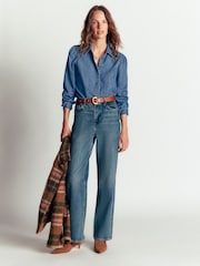 Boden Blue Sky Denim Shirt - Image 5 of 6