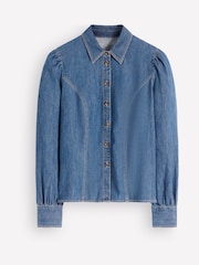 Boden Blue Sky Denim Shirt - Image 6 of 6