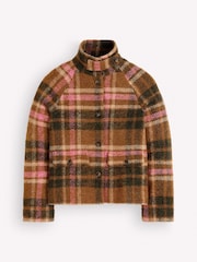 Boden Green Short Funnel Neck Wool Coat - Image 7 of 7