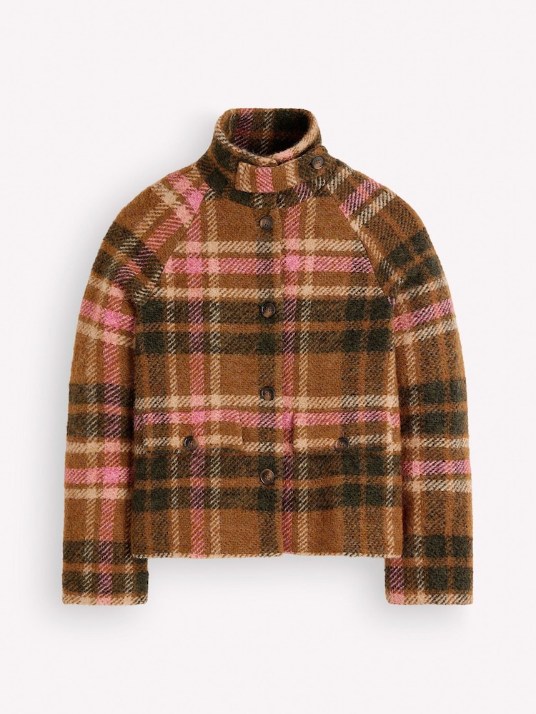 Boden Green Short Funnel Neck Wool Coat - Image 7 of 7 Boden Green Short Funnel Neck Wool Coat - Image 7 of 7