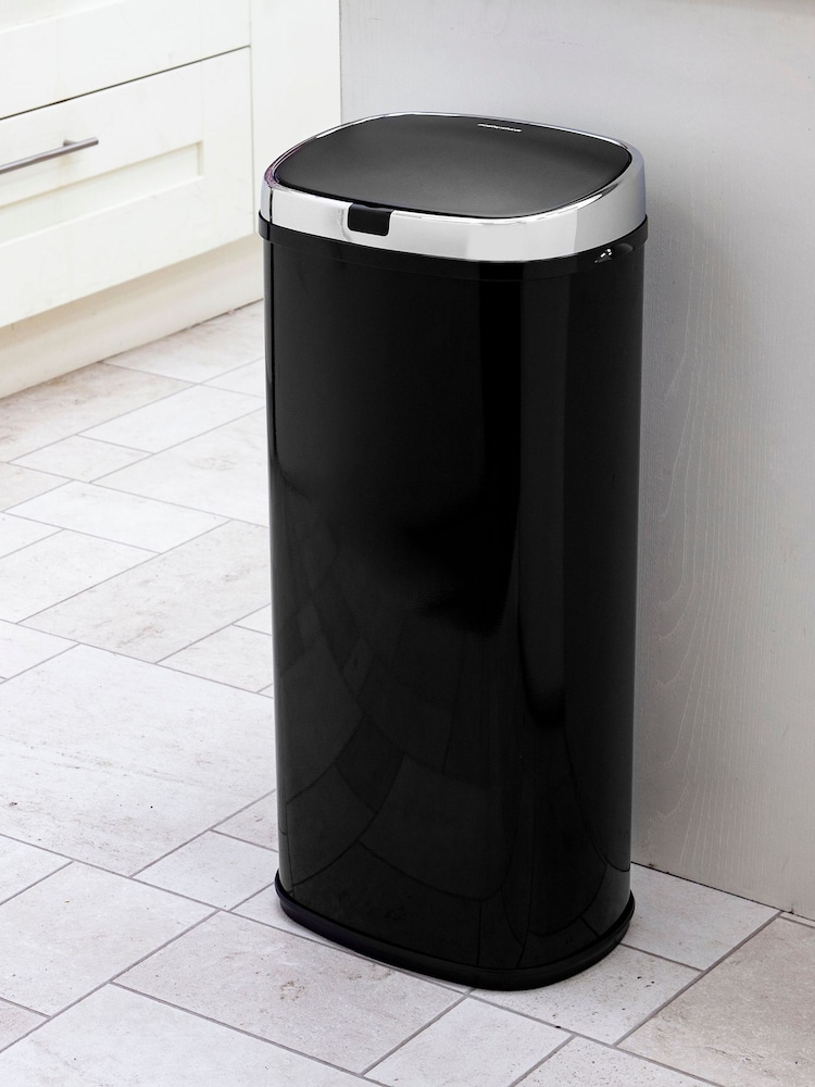 Morphy Richards Black 50L Square Sensor Bin - Image 1 of 1 Morphy Richards Black 50L Square Sensor Bin - Image 1 of 1