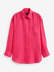 GANT Pink Oversized Linen Shirt - Image 1 of 1