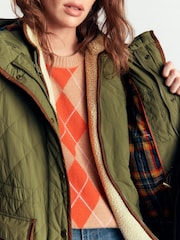 Boden Green Quilted 4-in-1 Parka Coat - Image 2 of 7