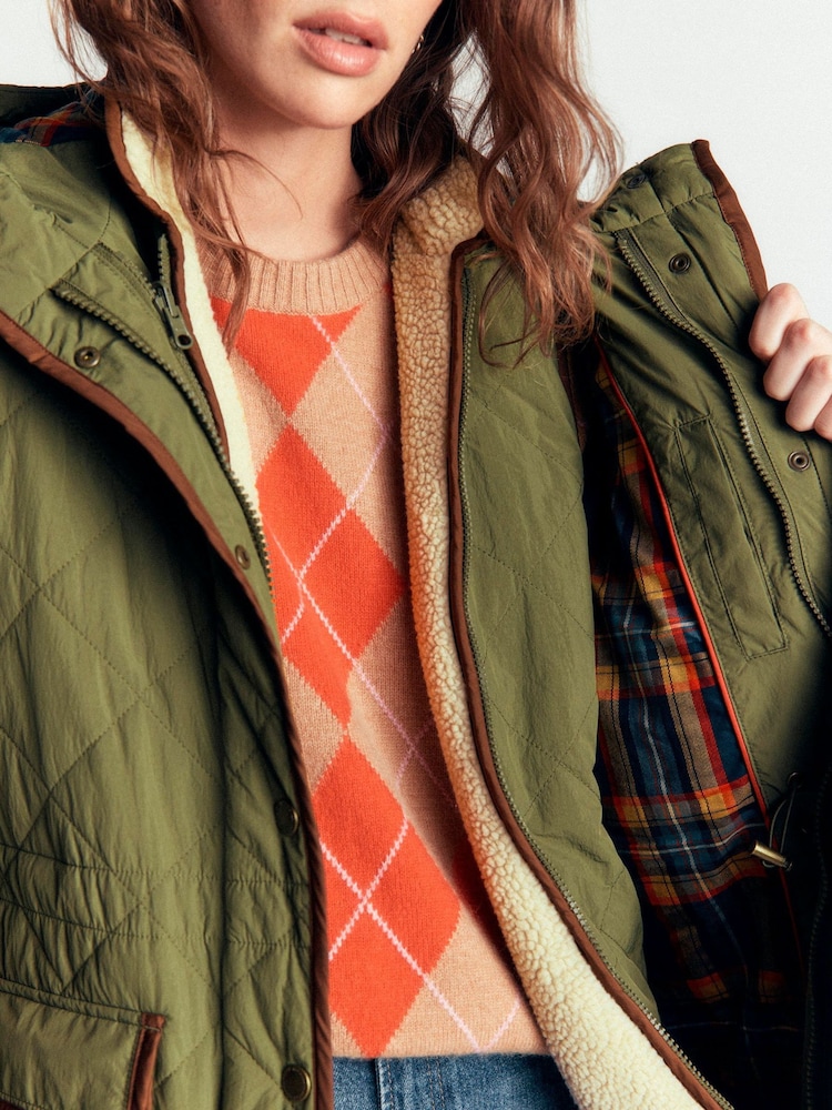 Boden Green Quilted 4-in-1 Parka Coat - Image 2 of 7 Boden Green Quilted 4-in-1 Parka Coat - Image 2 of 7