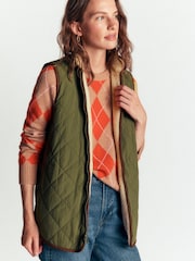Boden Green Quilted 4-in-1 Parka Coat - Image 6 of 7