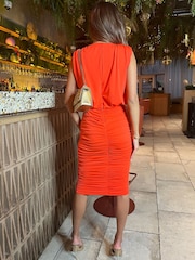 AX Paris Ruched Skirt Bodycon Midi Dress - Image 2 of 4