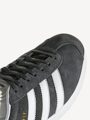 adidas Originals Charcoal Gazelle Trainers - Image 10 of 12