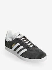 adidas Originals Charcoal Gazelle Trainers - Image 4 of 12