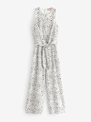 AX Paris Printed Knot Front White Jumpsuit - Image 5 of 5