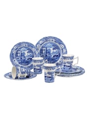 12 Piece Blue Spode Italian Dinner Set - Image 2 of 2