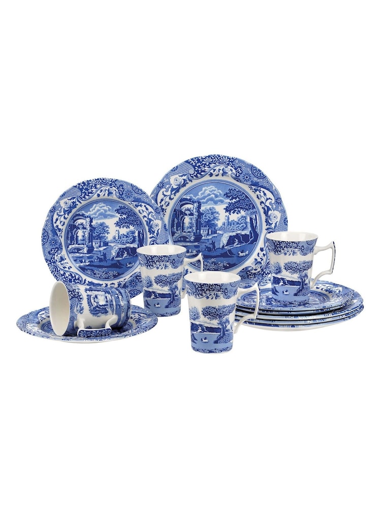 12 Piece Blue Spode Italian Dinner Set - Image 2 of 2