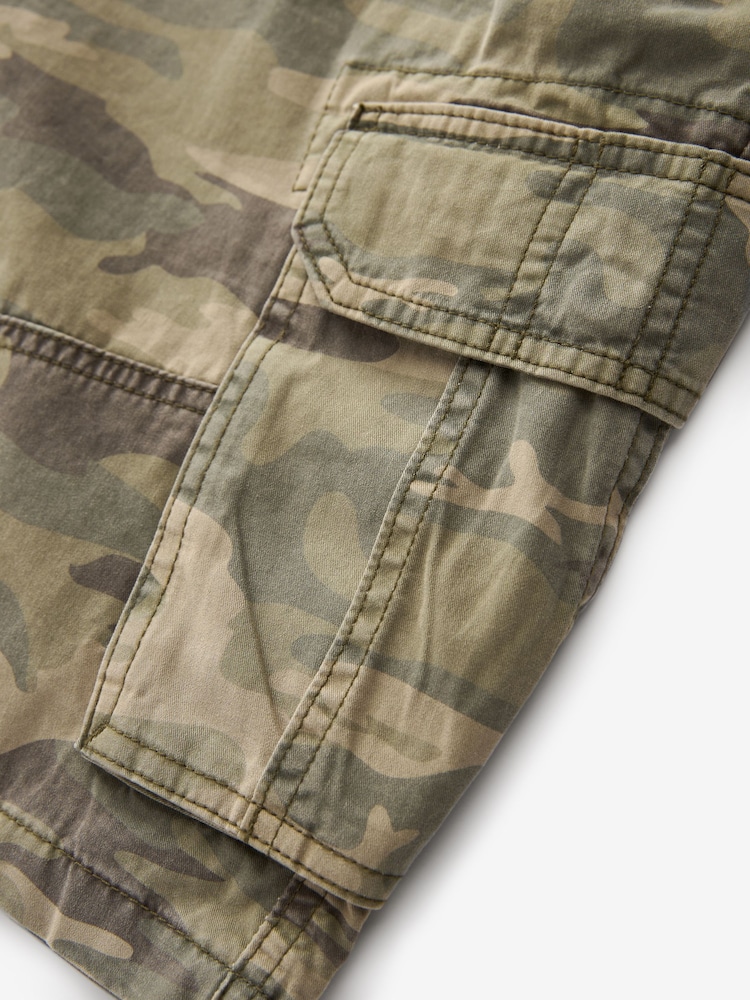 Camouflage - Cargo-Shorts aus 100 % Baumwolle - Image 7 of 8