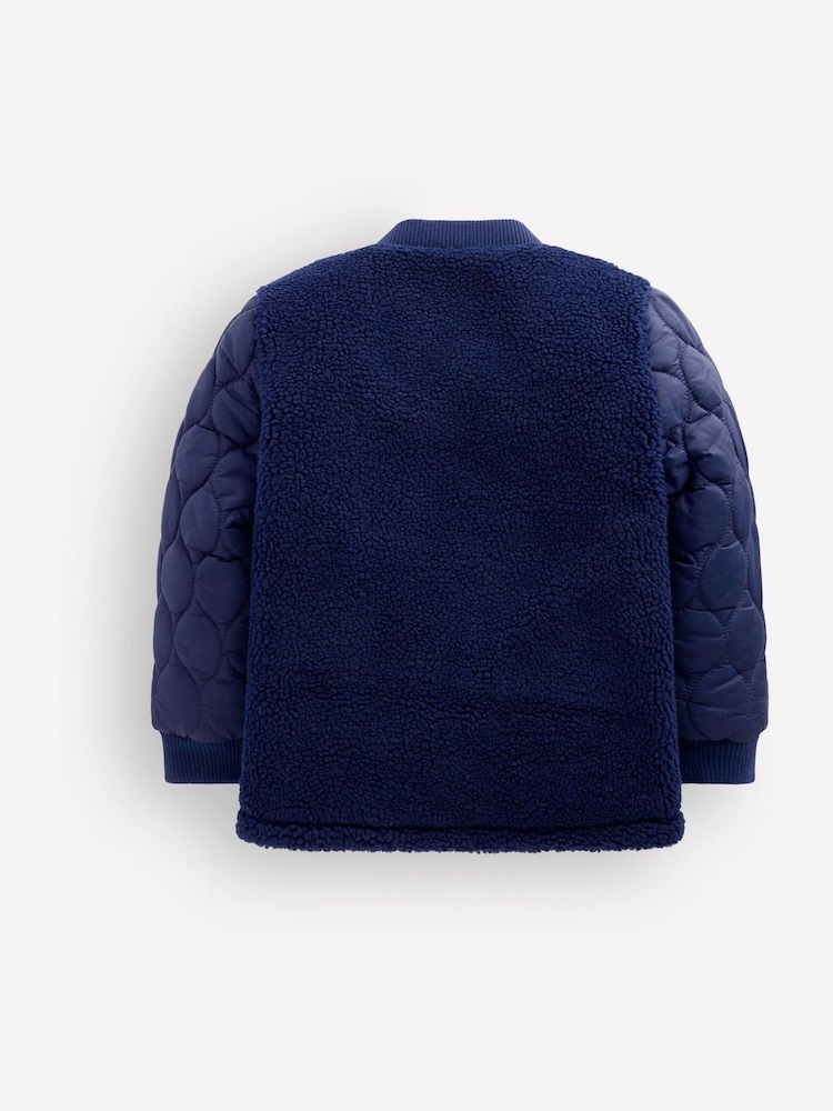 Boden Blue Borg Bomber Jacket - Image 2 of 5 Boden Blue Borg Bomber Jacket - Image 2 of 5
