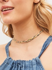 Gold Tone Plaited Collar Necklace - Image 2 of 4