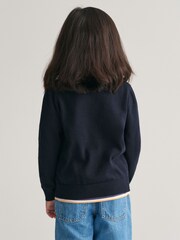 GANT Blue Shield 100% Cotton Half Zip Jumper - Image 2 of 6
