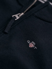 GANT Blue Shield 100% Cotton Half Zip Jumper - Image 6 of 6