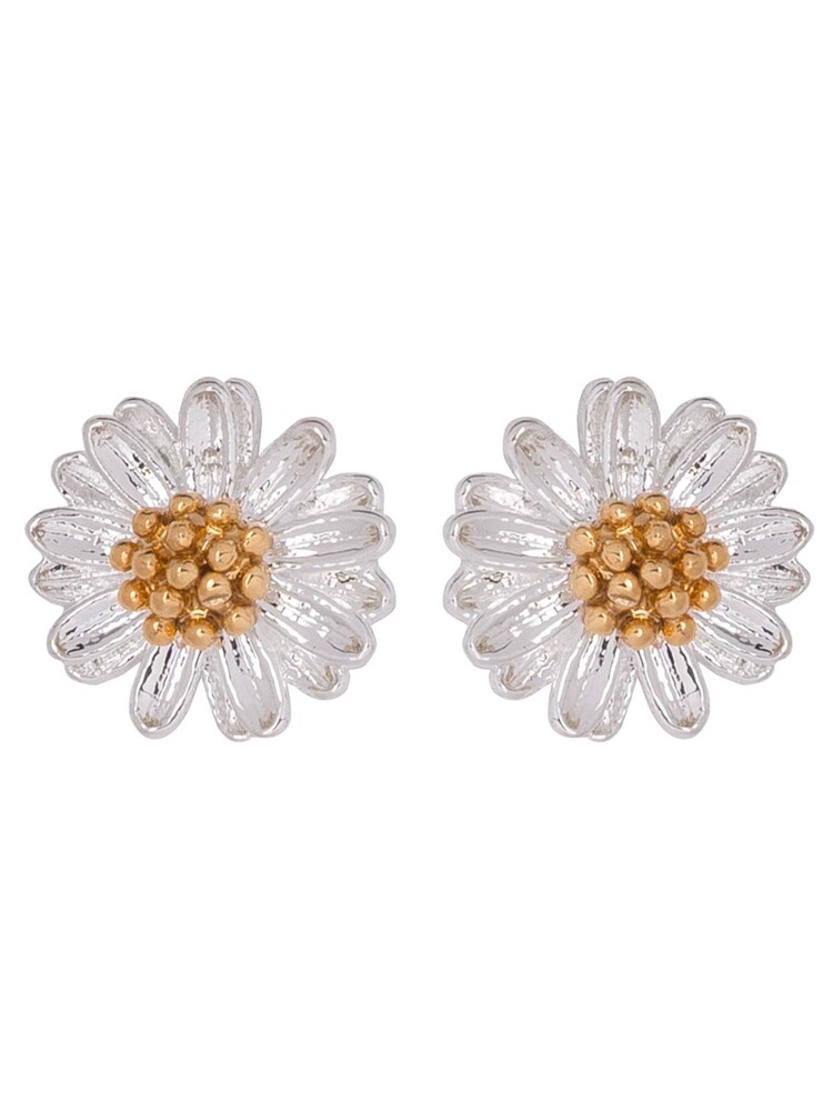 Estella Bartlett Silver Mini Wildflower Earrings - Image 1 of 5