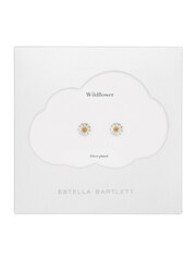 Estella Bartlett Silver Mini Wildflower Earrings - Image 2 of 5