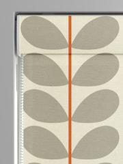 Orla Kiely Grey 100% Cotton Two Colour Stem Made To Measure Roman Blind - Image 3 of 6