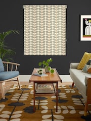 Orla Kiely Grey 100% Cotton Two Colour Stem Made To Measure Roman Blind - Image 5 of 6
