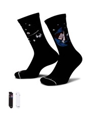Nike Natural Dri-FIT Everyday Plus Boxy Wizard Cushioned Crew Socks 2 Pairs - Image 1 of 4