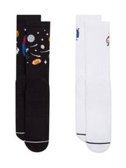 Nike Natural Dri-FIT Everyday Plus Boxy Wizard Cushioned Crew Socks 2 Pairs - Image 3 of 4