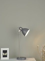 Dar Lighting Grey Frederick Table Lamp - Image 1 of 4