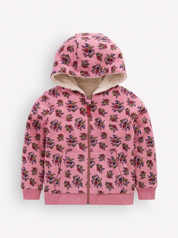 Boden Floral Reversible Borg Hoodie - 3суретінің 1 суреті