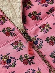 Boden Floral Reversible Borg Hoodie - 3суретінің 3 суреті