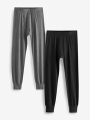 Black/Grey 2 Pack Lightweight Thermal Long Johns - Image 6 of 10