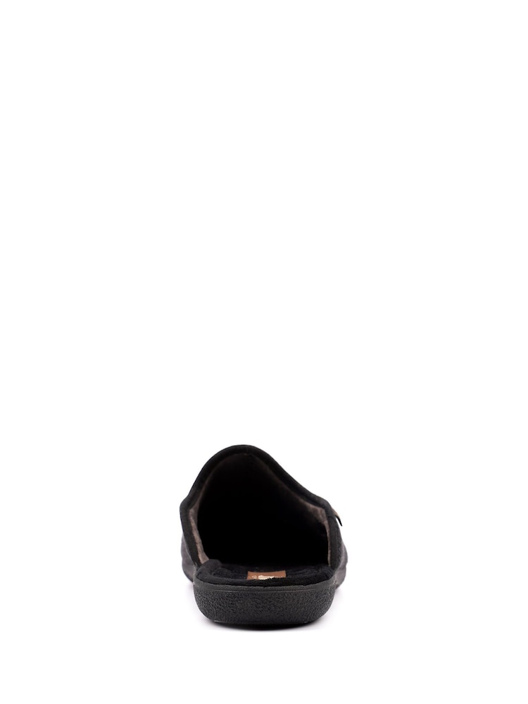 Lazy Dogz Black Paul Mule Slippers - Image 5 of 5