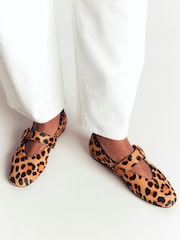 Boden Animal Kylie Flat Buckle Mary Janes Shoes - Image 1 of 5