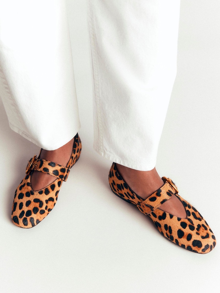 Boden Animal Kylie Flat Buckle Mary Janes Shoes - Image 1 of 5