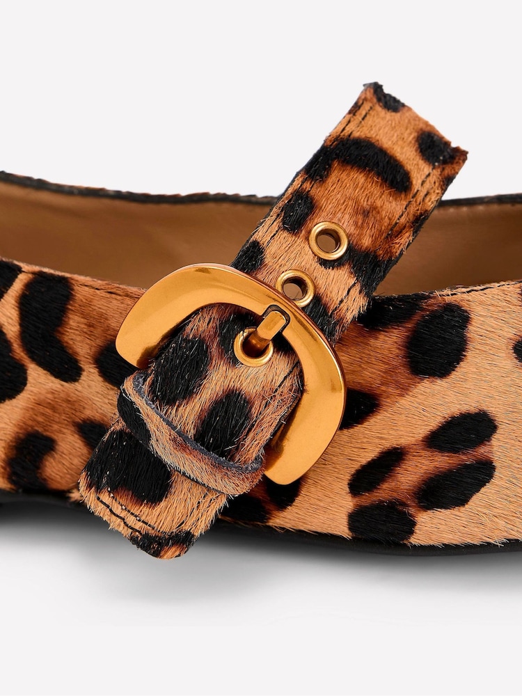 Boden Animal Kylie Flat Buckle Mary Janes Shoes - Image 5 of 5