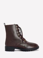 Czekoladowy brąz - Boden Alex Lace Up Ankle Boots - Obraz 2 z 4
