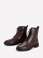 Czekoladowy brąz - Boden Alex Lace Up Ankle Boots - Obraz 3 z 4