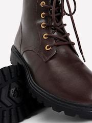 Czekoladowy brąz - Boden Alex Lace Up Ankle Boots - Obraz 4 z 4