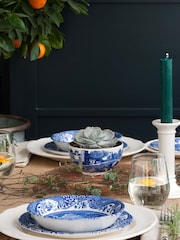 Set of 4 Blue Spode Italian Pasta Bowls - Image 1 of 2