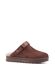 Lunar Brown Odessa Dark Brown Slipper (Adjustable Strap) - Image 3 of 5