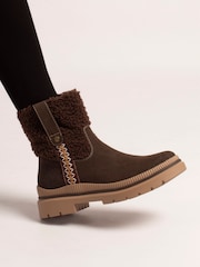 Lunar Brown Dawn Ankle Boots - Image 1 of 5