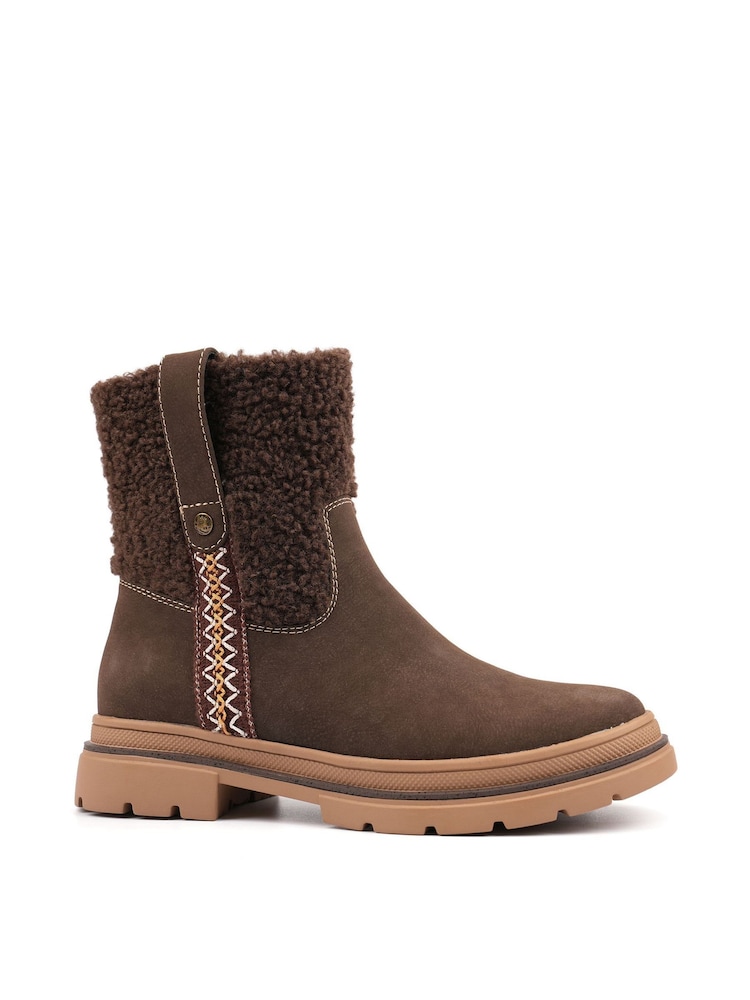Lunar Brown Dawn Ankle Boots - Image 2 of 5