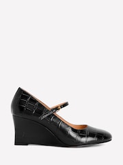 Boden Black Wedge Mary Janes - Image 3 of 6