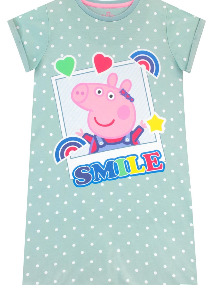 Character Grey Pink Peppa Pig Nightdresses 2 Pack - Image 2 of 5 Character Grey Pink Peppa Pig Nightdresses 2 Pack - Image 2 of 5