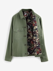 vert - Veste camionneur en lin Blend - Image 6 de 10