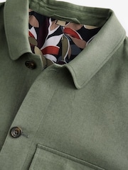 vert - Veste camionneur en lin Blend - Image 8 de 10