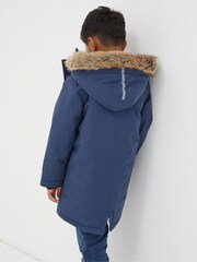 FatFace Blue Waterproof Coat - Image 2 of 4