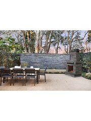 Callow Grey Stone Outdoor Wood Burning Fireplace - Image 3 of 4