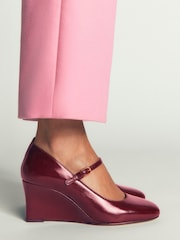 Boden Red Wedge Mary Janes - Image 1 of 4